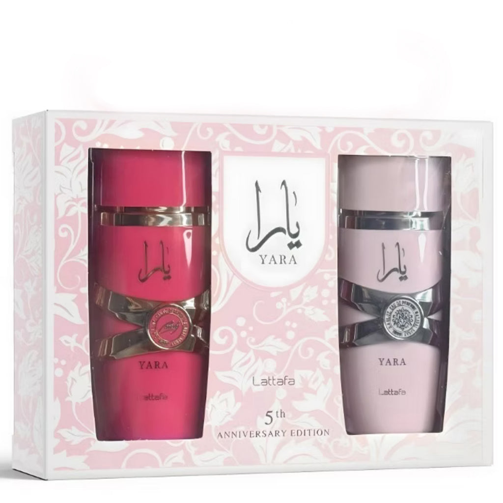 Yara 5th Anniversary Gift Set by Lattafa – Includes Yara & Yara Candy EDP 100ml