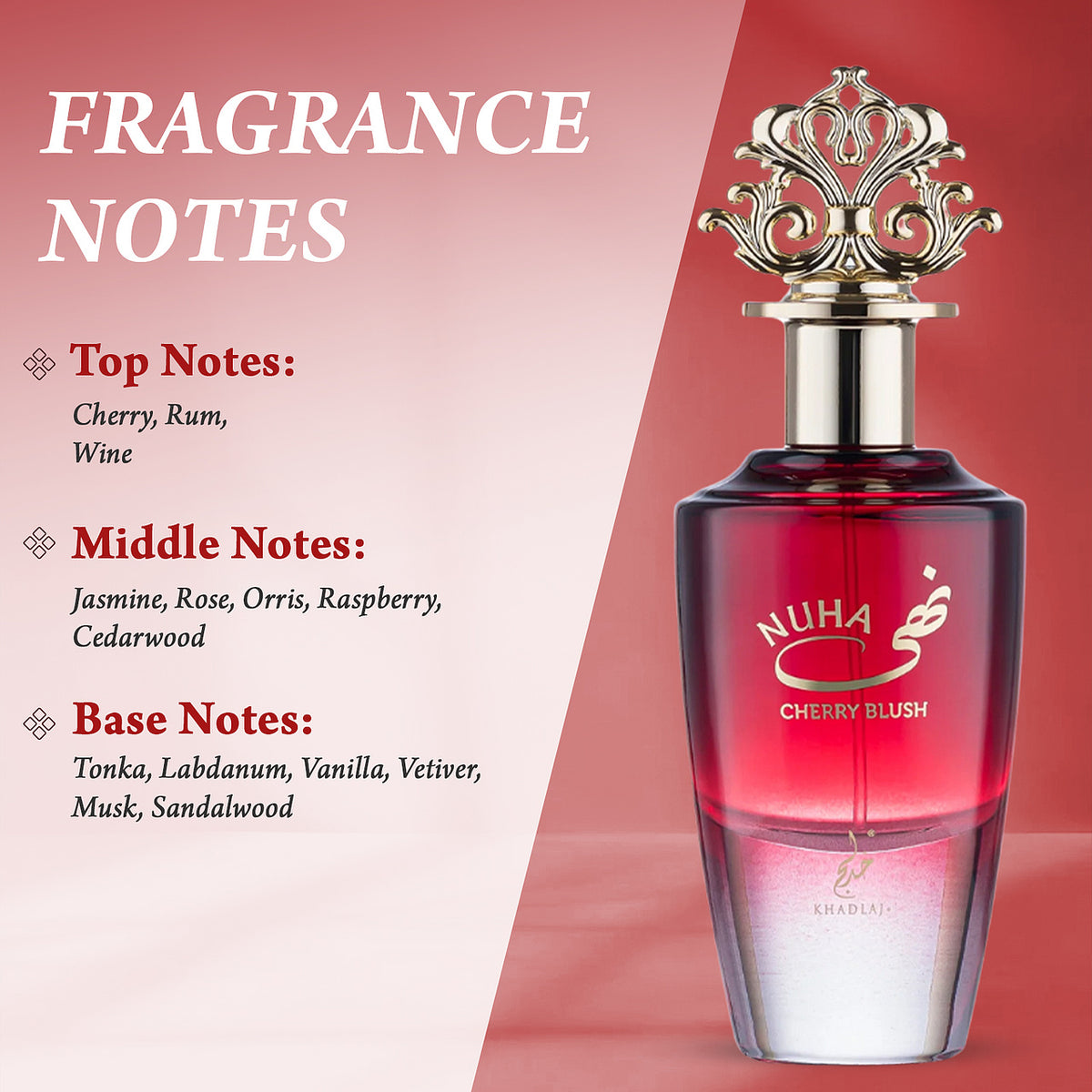 Nuha Cherry Blush Eau de Parfum 85ml