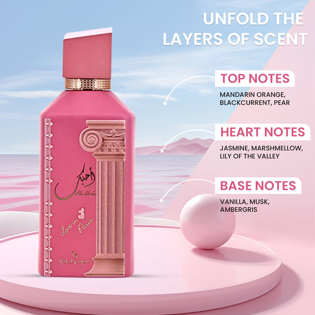 Ahubbak Love in Paris Eau de Parfum 100ML