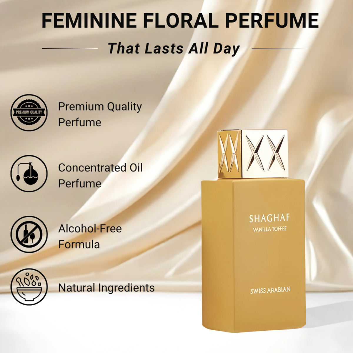 Shaghaf Vanilla Toffee Eau de Parfum 100ml