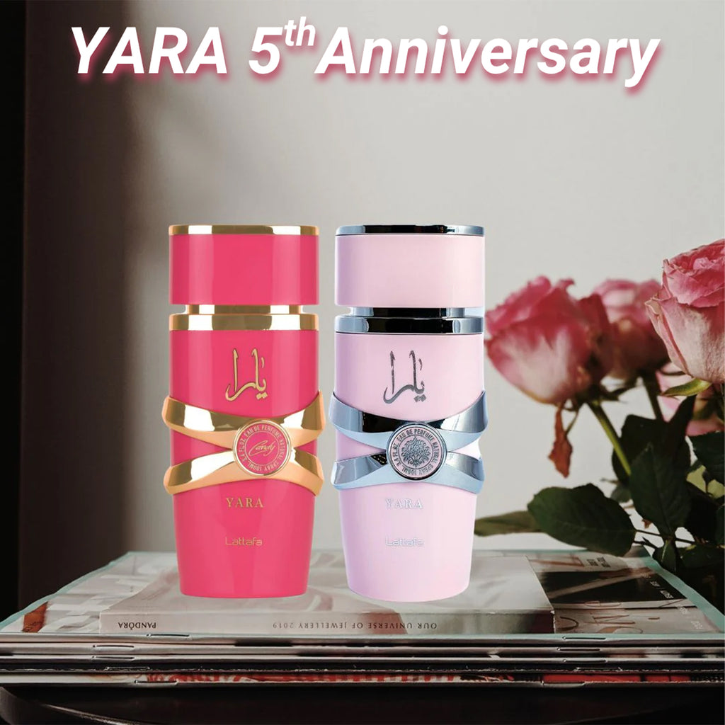 Yara 5th Anniversary Gift Set by Lattafa – Includes Yara & Yara Candy EDP 100ml